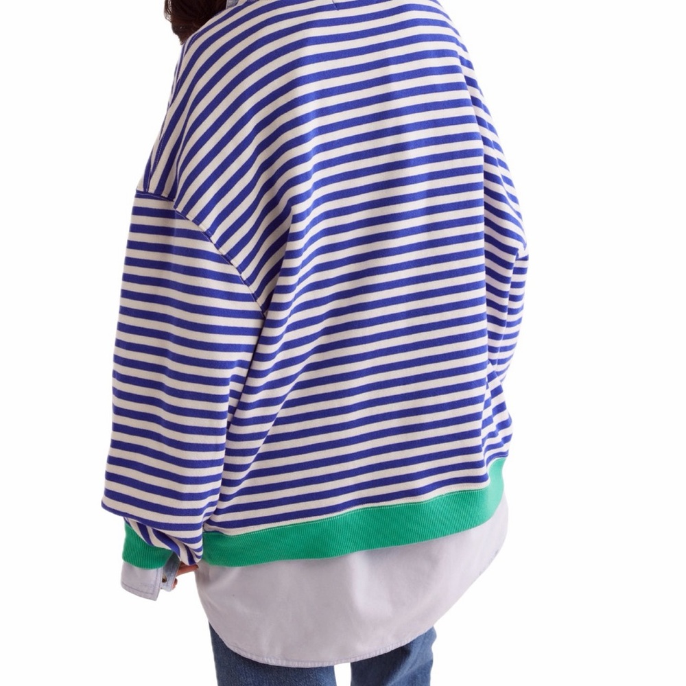 Free People |  NWOT Classic Striped Crew - Picture 6 of 10